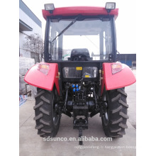 55 hp tracteur DQ554, chargeur frontal et rétrocaveuse pour tracteur agricole 554, tracteur Aircab